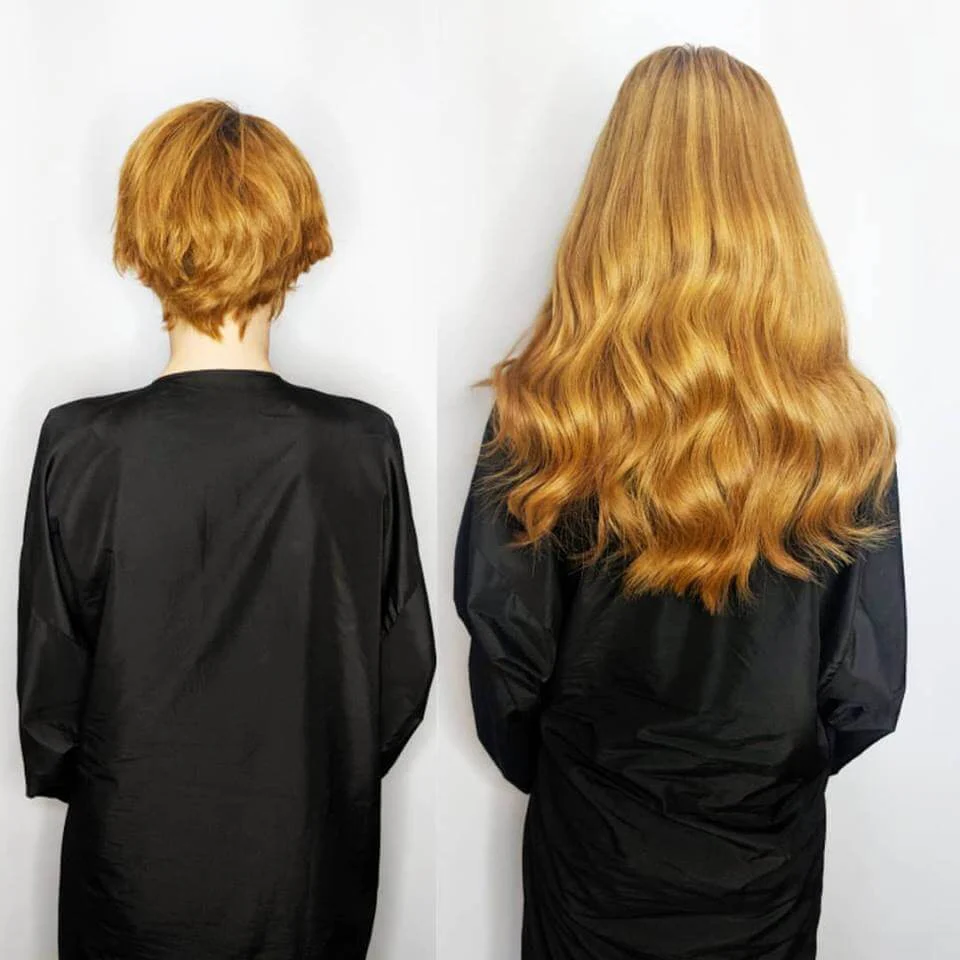 Copper Russian Hair Extensions Client Gallery