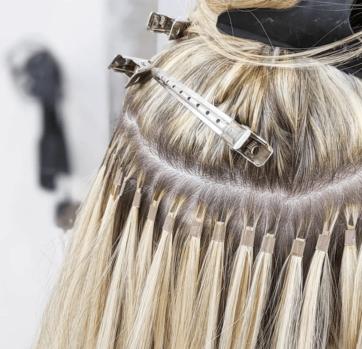 hair extension fitting