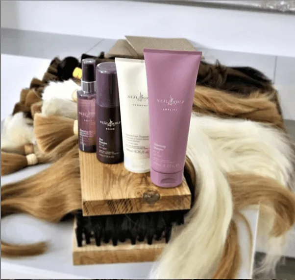 Hair shampoo and hair extensions