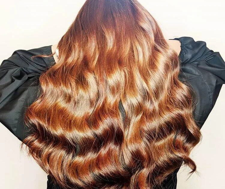 luxury auburn russian hair extensions